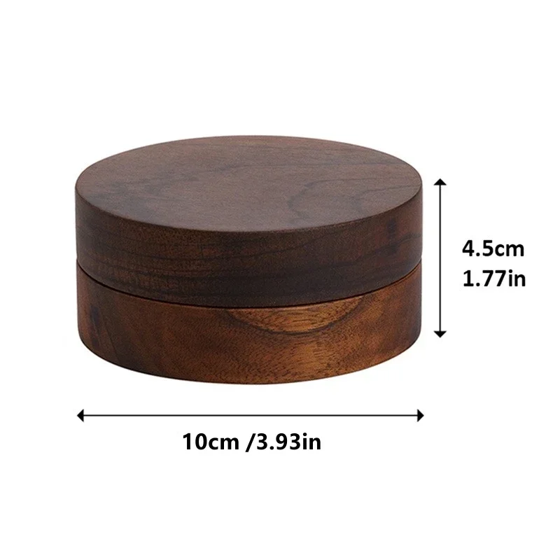 Walnut Wood Ashtrays With Lid Covered Windproof Ashtray Stainless Steel Liner Indoor Outdoor Ash Tray For Home wood ashtray
