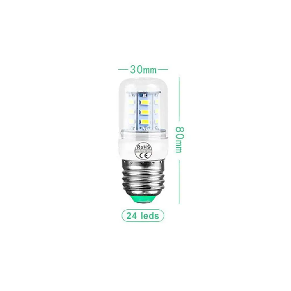 5730 Smd Rc 에너지 절약 LED 전구, 휴대용 콘 라이트, 깜박임 없는 샹들리에 전구, 따뜻하고 차가운 흰색
