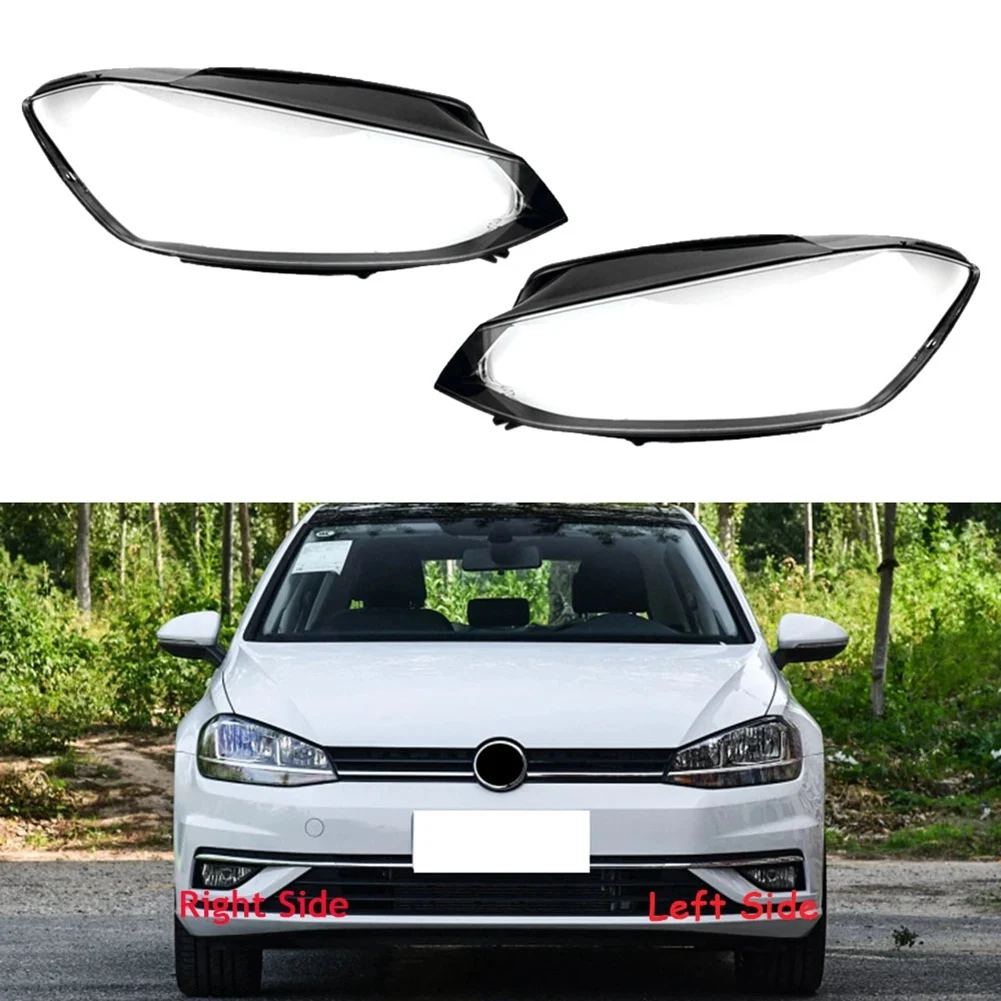 

Car Left Headlight Shell Lamp Shade Transparent Lens Cover Headlight Cover for VW Golf 7.5 MK7.5 GTI GTR 2018 2019 2020