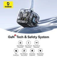 Baseus 67W GaN Fast Charger Power Strip 3AC 3680W Outlet USB-C Fast Charging Desktop Station For Laptop iPhone Samsung Xiaomi - Image 4