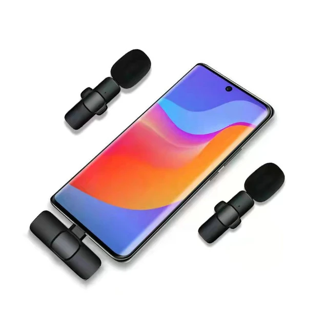 Solapa inalámbrico de micrófono Lavalier Micrófono de clip para el iPhone  Android teléfono multicanal de soporte de mezcla en tiempo real - China El micrófono  inalámbrico y teléfono inalámbrico de micrófono precio