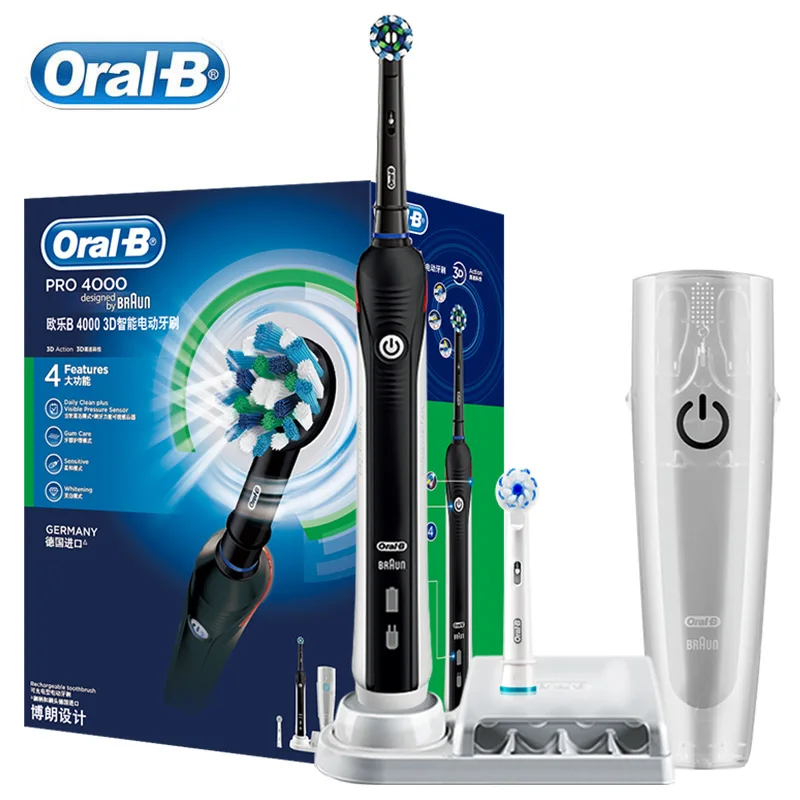【新品未使用】BRAUN Oral-B PRO4000 Oral B Pro 4000 3D Smartseries Ultrasonic Electric