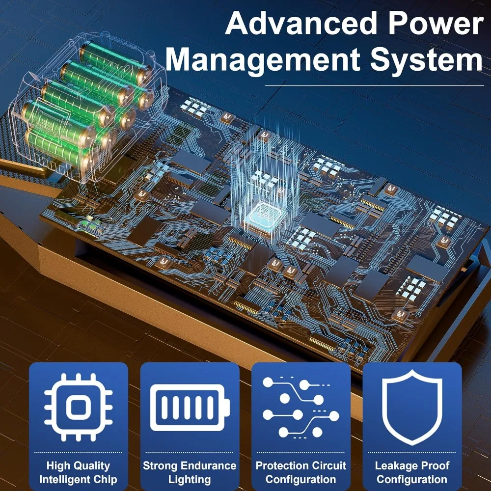2-pack 8000w solar street light - 600000 lumens, dusk-to-dawn, waterproof, ideal for commercial & outdoor parking lots - energy- 6