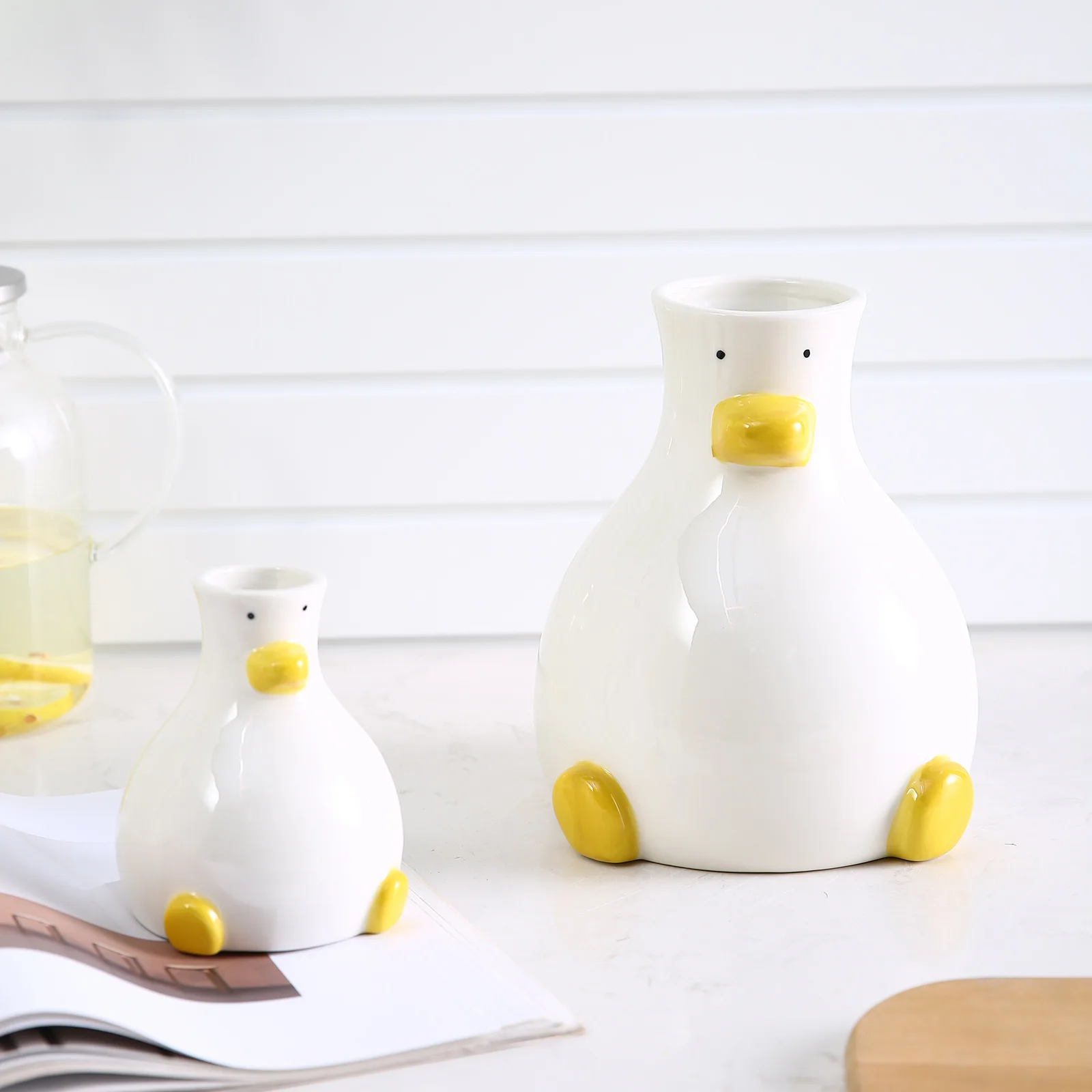 Cute Duck Ceramic Vase 3