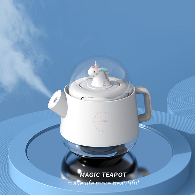 Crystal Air Humidifier for Home Office with Battery USB Rechargeable Gift Idea Ultrasonic Mist Maker Essential Oil Diffuser