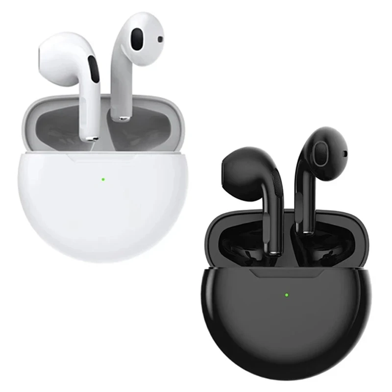 Беспроводные Bluetooth-наушники Pro6, Tws наушники, мини-гарнитура Heaset с зарядкой чехол, водонепроницаемые наушники