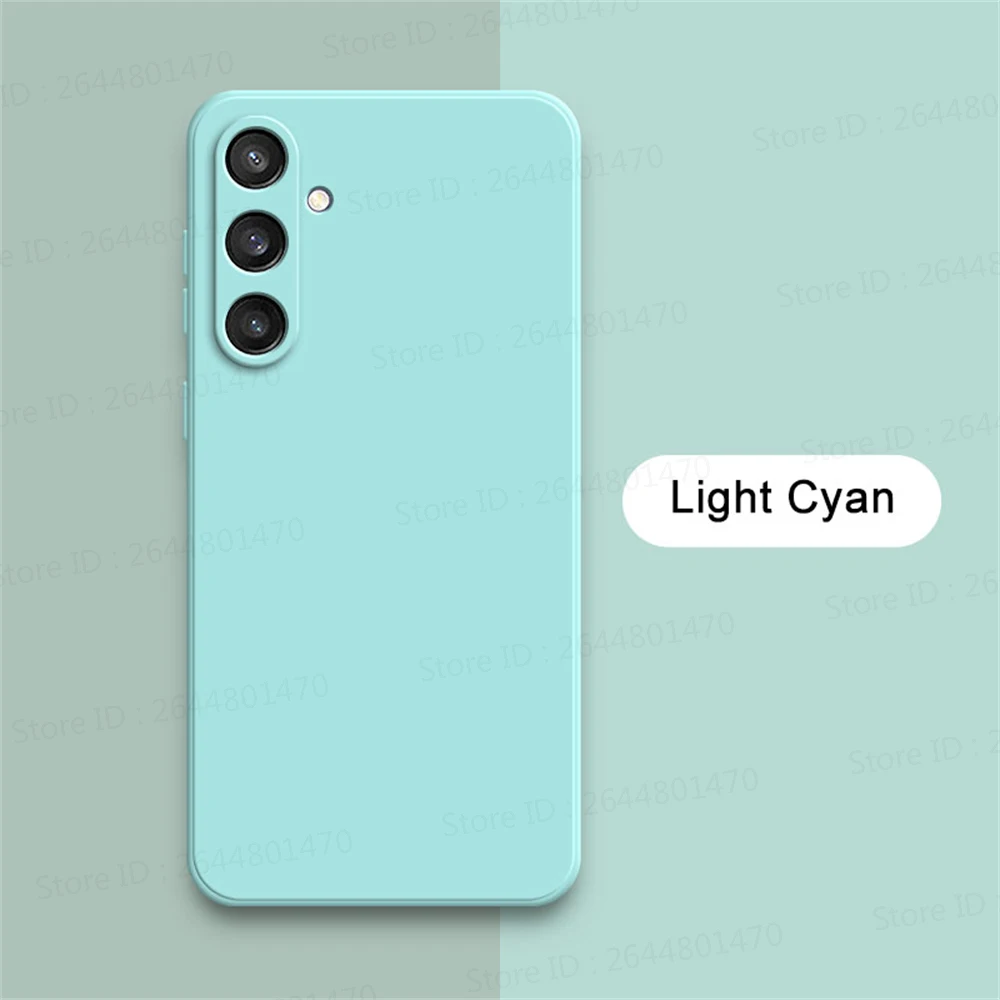 Square Liquid Silicone Shockproof Back Cover