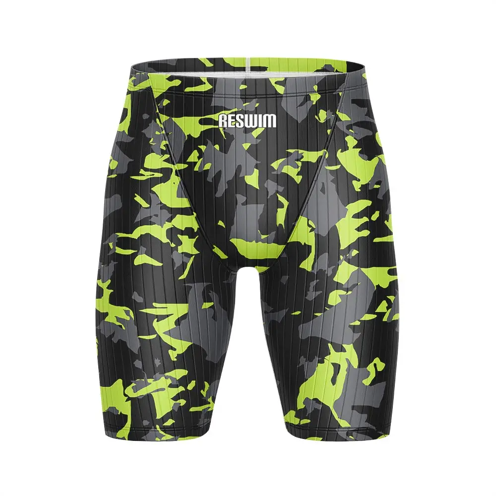 Men's Swim Jammer Swimsuit Shorts Athletic Training For Summer Swimming Beach GYM Diving Surf