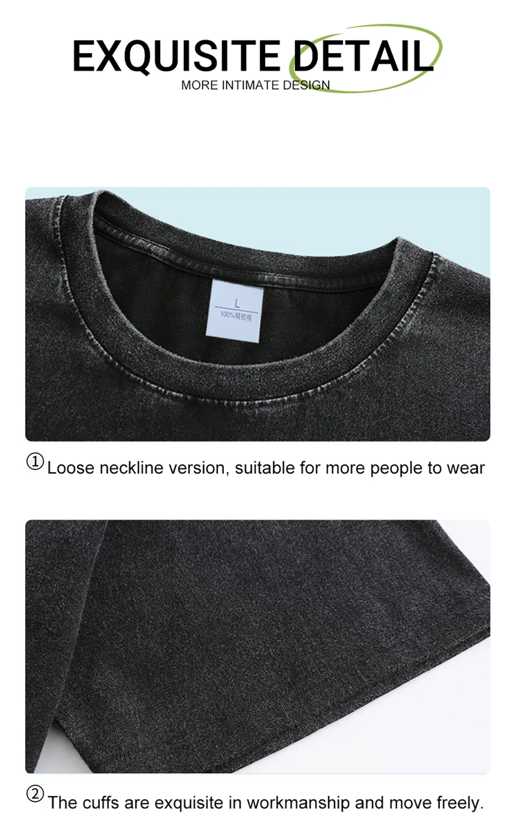 Model showcasing oversized retro T-shirt in outdoor setting