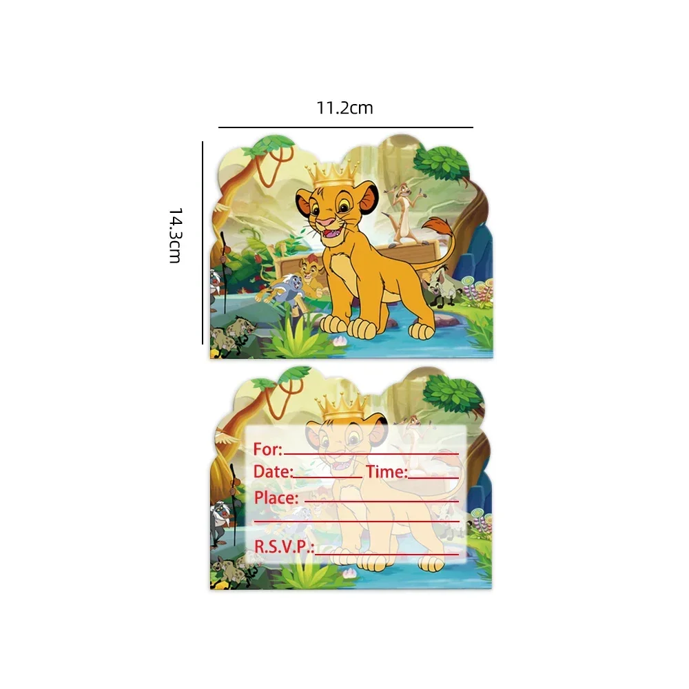 thumbnail image 1 of Suministros para fiesta de cumpleaños del Rey León Simba, vajilla desechable, globo, mantel, taza, plato, adorno para pastel para niños, Baby Shower, 1 of 5