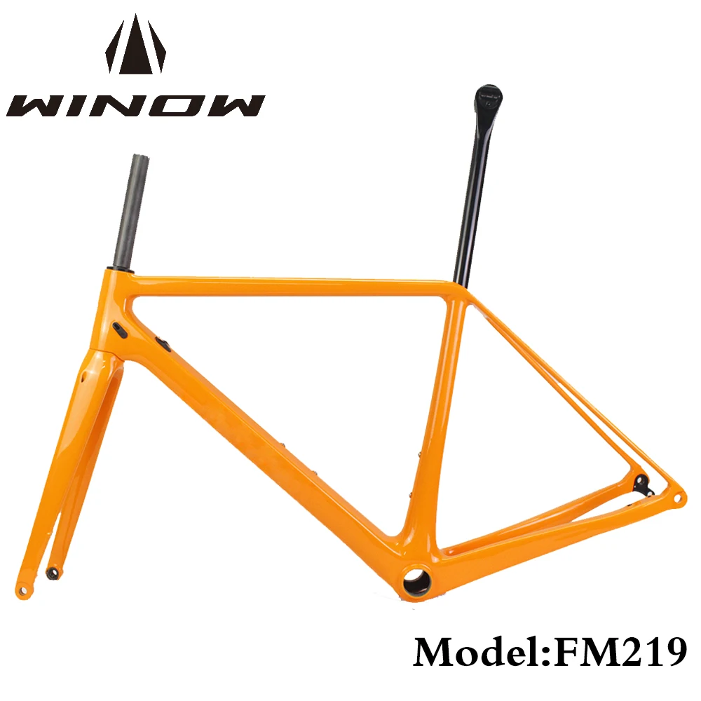 

Winow R5 Road Bike Carbon Frameset 700*28C BB86 Disc Brake Bicycle Frames Rim Brake 50cm ,52cm ,54cm , 56cm UD Matte Road Frame