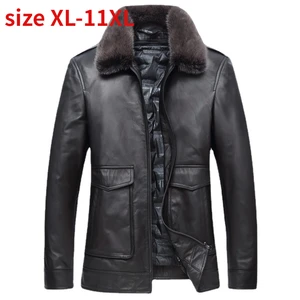Image for New High Quality Winter Men's Down Jacket Cowhide  