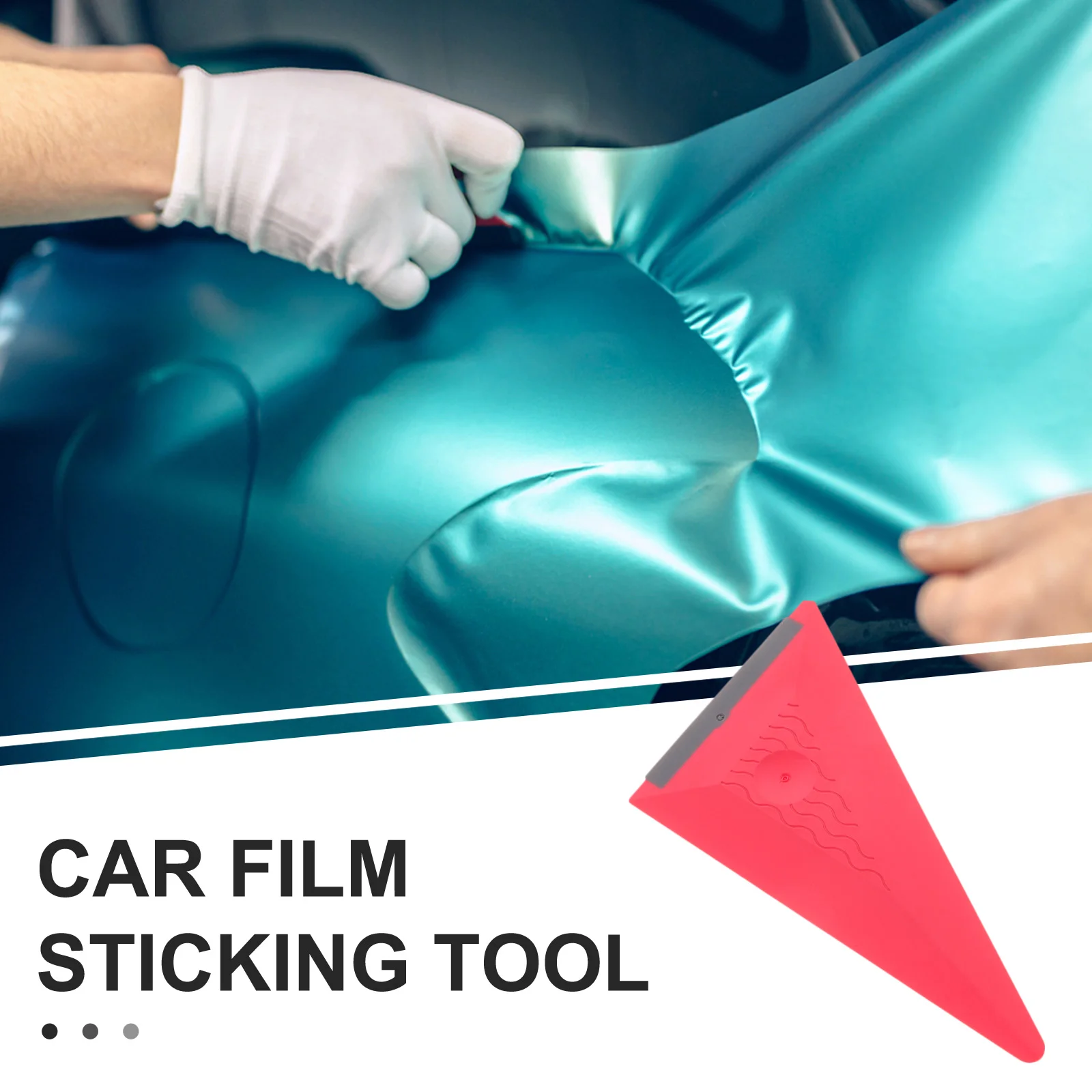 Triangular Soft Scraper Tool Auto Film Vinyl Squeegee Wrapping Scraper Window Tint Car Film Application Car Wash