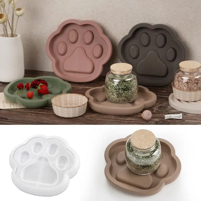 

Paw Print Silicone Mold Cat Paw Tray Cat Paw Ashtray, Coaster Epoxy Resin Casting Cake Baking Soap Tray Resin Casting Molds