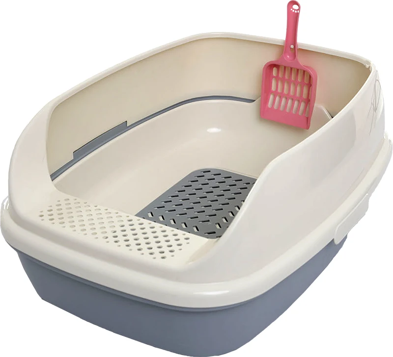 

High Quality Wholesale Plastic Cat Litter Box Tray Poop Scoop Cat Toilet Cat Litter Pan