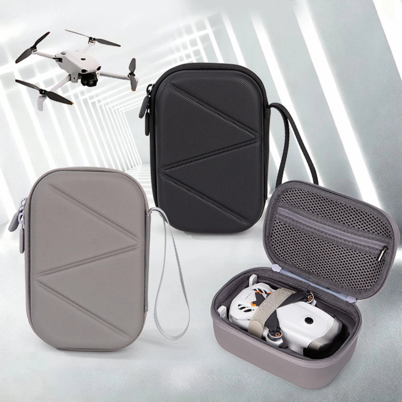 DJI Lito 1 / X1용 휴대용 케이스, 하드 쉘 PU 방수 보관 가방 끈이 있는 휴대용 여행용 보호 커버