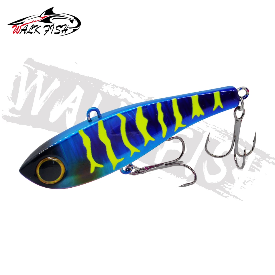WALK FISH 1PCS Winter Angeln High Pitch VIB Köder 34g Rasseln Sinkende Vibration Pesca Bass Thunfisch Bluefish angelgerät – Detail 10