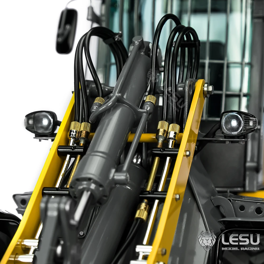 LESU Loader Aoue-MCL8 1/14 RC Hydraulic Metal Kit Unpainted Unassembled Construction Truck Model Light Sound  Motor ESC Toy 5