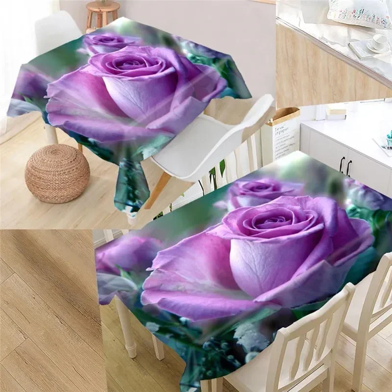 

Tropical Green Plant Palm Leaf Monstera Flower Rectangular Tablecloths Table Cloth for Dining Table Wedding Decoration