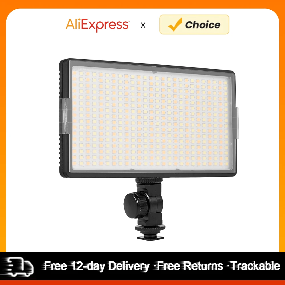LED-416 LED 비디오 조명 전문 온카메라 사진 조명 패널 416PCS 밝은 빛 구슬 1/4 나사 구멍 볼 헤드
