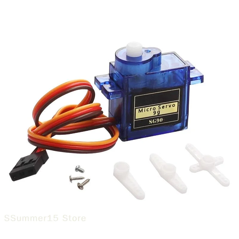 【R】1/3 Pezzi Braccio Robotico per Auto RC, Progetto Fai-da-Te, Micro Servomotore SG90 9G 180° ° /360 ° Servo Digitale 5V - immagine 5