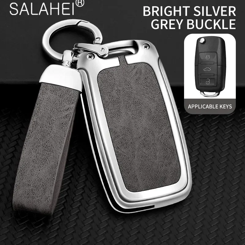 Elegant Zinc Alloy Car Key Cover Case Holder Shell - Premium Auto Accessories