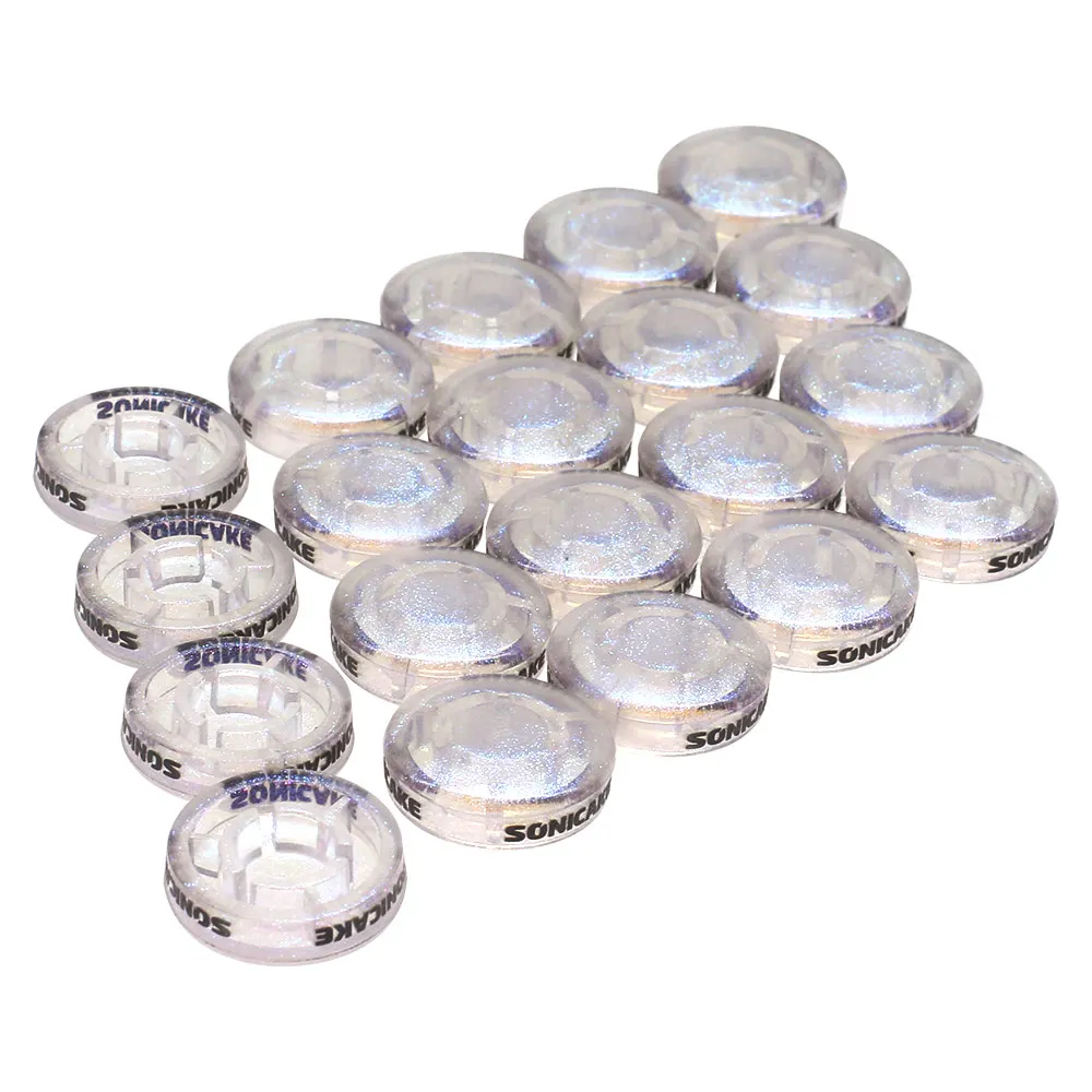SONICAKE Footswitch Toppers Transparent Clear Cap For Guitar Effects Pedal 10mm 20 PCS guitar effects pedal