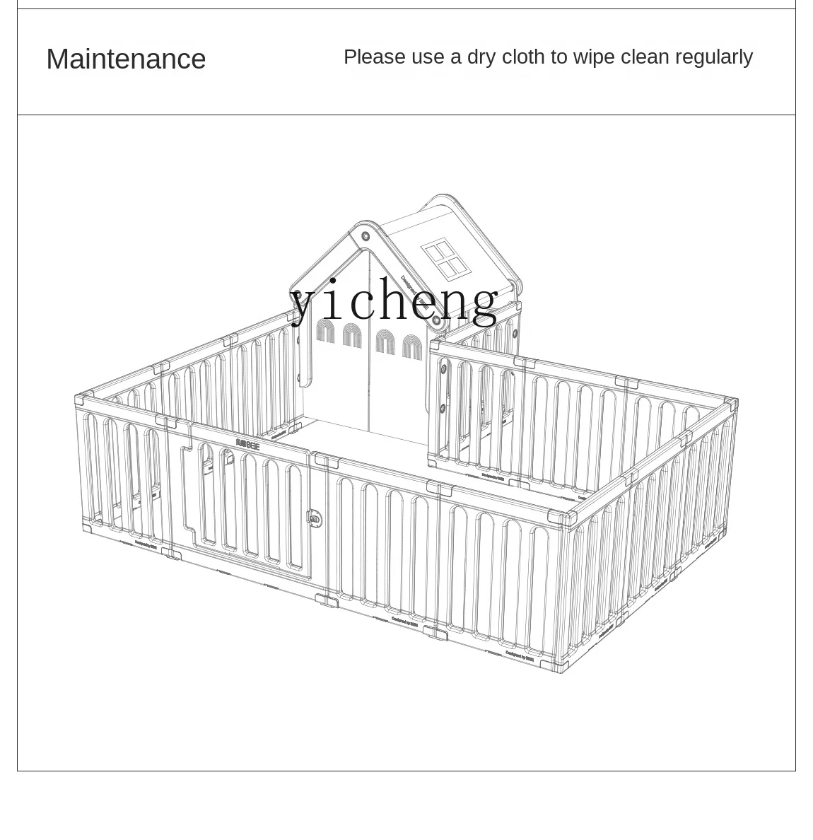 Tqh Rainbow Game Fence Baby Climbing Mat Small House Protective Grating Indoor on the Ground
