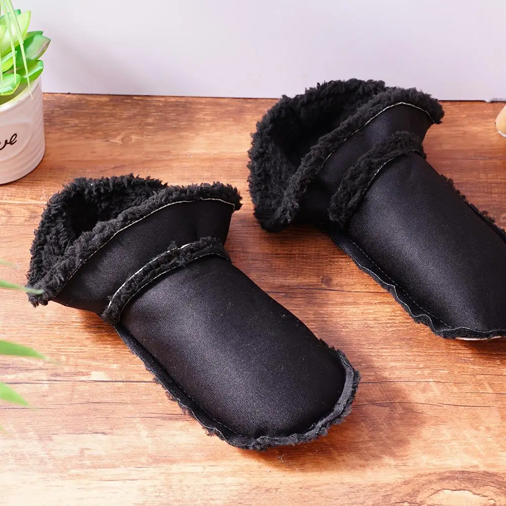 Hole Shoes Soft Plush Sleeve Cover Detachable Shoes Pad Washable Warm Fluffy Thick Insoles Replacement Croc Slippers warm slippers