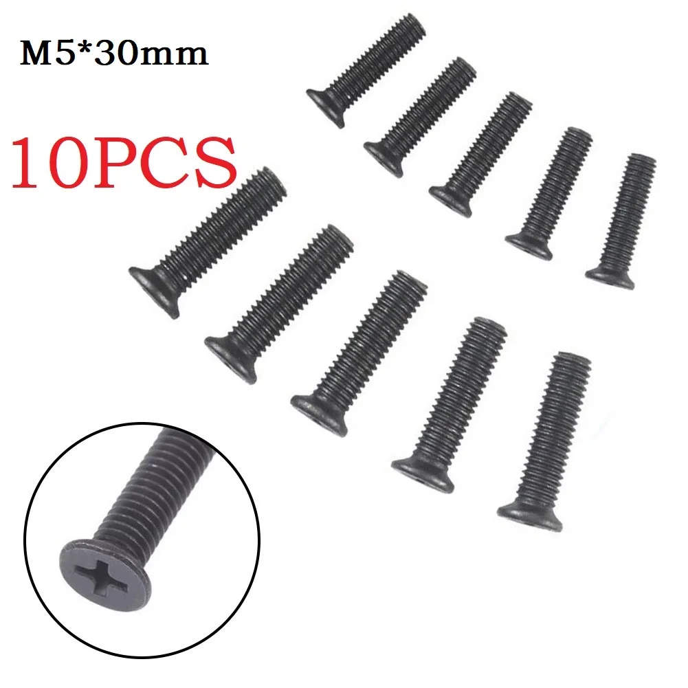 Parafuso de Fixação de Rosca Esquerda, Adaptador Chuck Shank, Mandril de Broca UNF, Acessórios Adaptador, M5 x 30, M6 x 22mm, 10Pcs