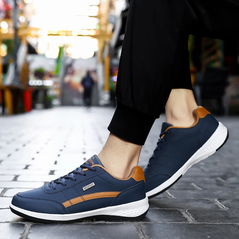 Men's Sneakers Sports Casual Shoes Leather Outdoor Men Walking Shoe Four Seasons Soft Bottom sneakers shoes