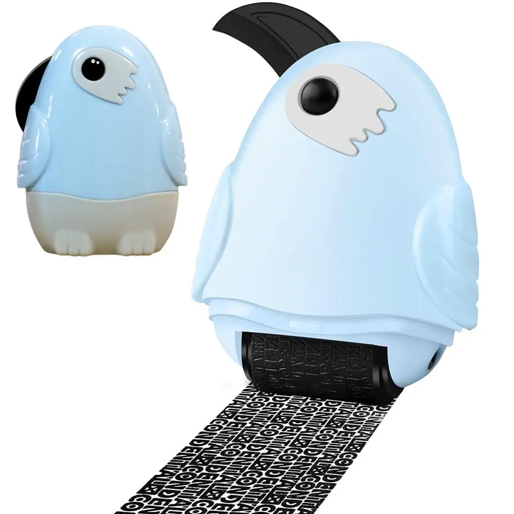 2 in 1 Identity Theft Protection Roller Stamp with Retractable Box Opener Confidential Address Blocker Anti Theft Prevention