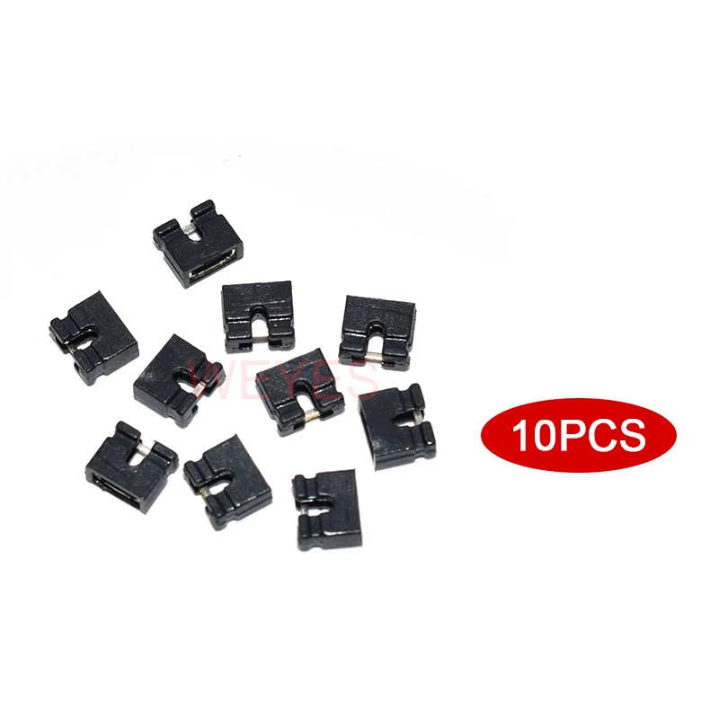 CQRobot 100 Pezzi Nero Standard Computer Jumper Cap Header Pin Shunt - Foto 4