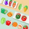 Kitchen Play House Toy Set Simulation Plastic Classic Fruit Vegetable Food Cutting Game Educational Kids Montessori Learning Toy 4
