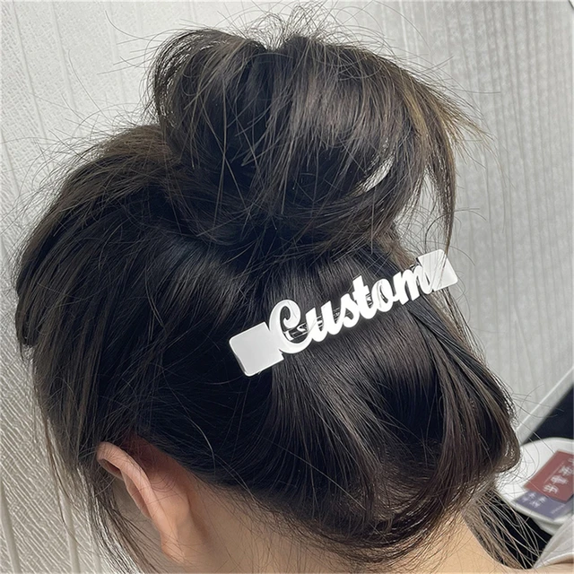 Custom Name Hairpin Barrettes for Women 2022 New Personalized Name Hair  Clip Letters for Women Girls Customize Accessori Gift