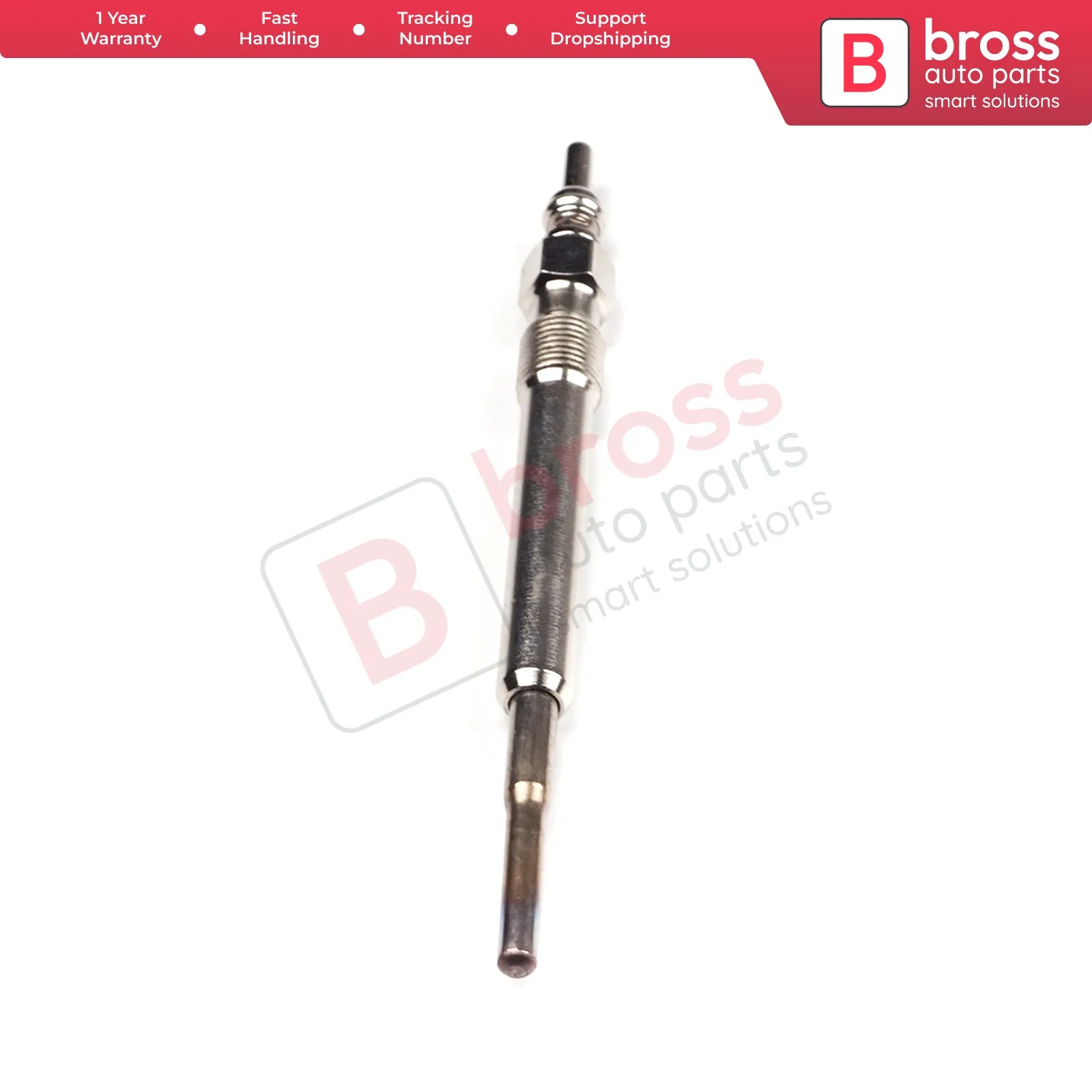 Bross Auto Parts BGP7 1 Piece Heater Glow Plugs GX124, 059963319A, GN008, 0100226338, 0 250 202 102, Y501U for VW Audi Skoda