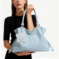 Sac à bandoulière de marque Y2k pour femmes, sac à main à pois doux, coréen décontracté polyvalent imprimé léopard marron givré, fourre-tout 6