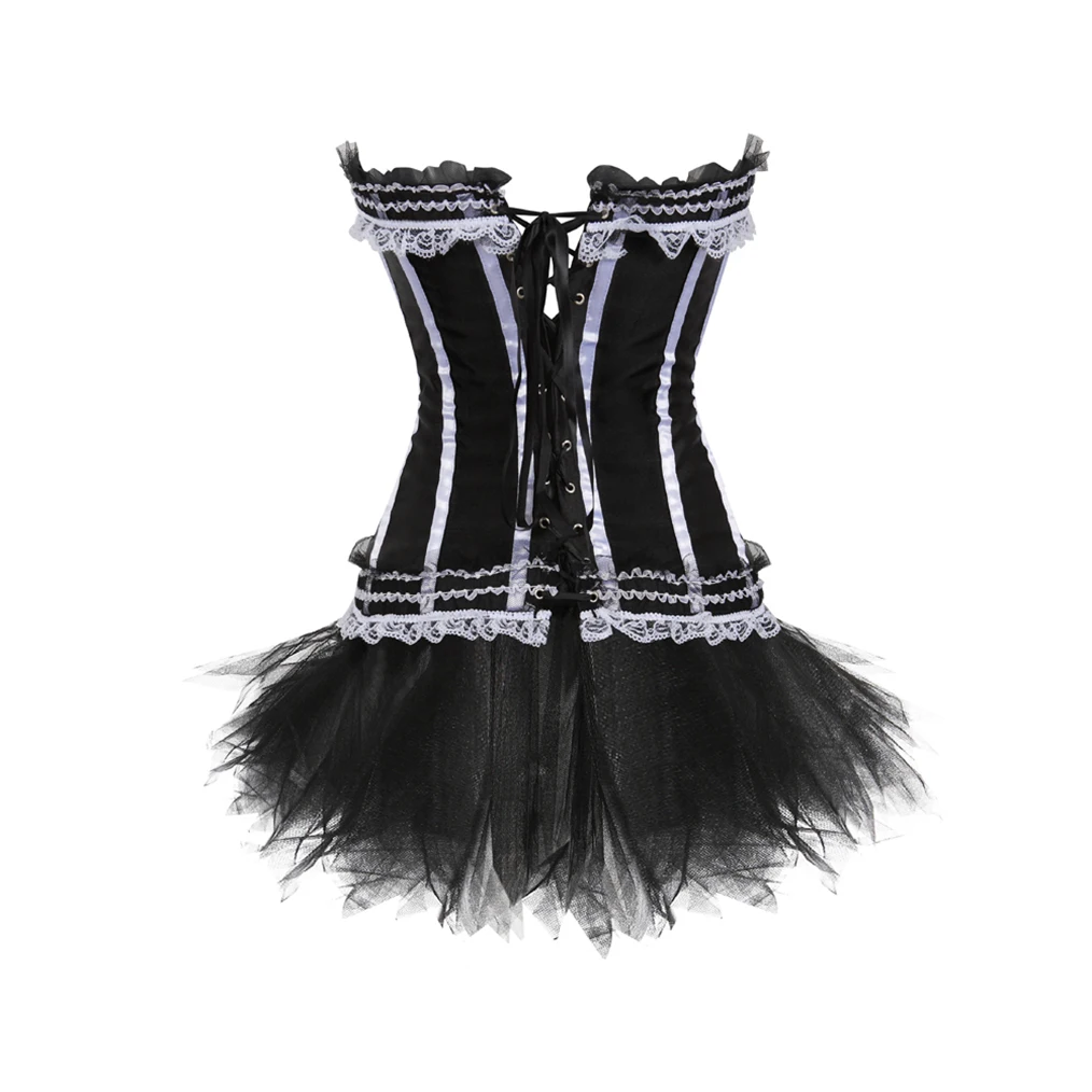 Sexy Lace Dress with Corset Top for Party Womens' Bustiers and Corsets Victorian Clothes for Date Night Sexy Curvy