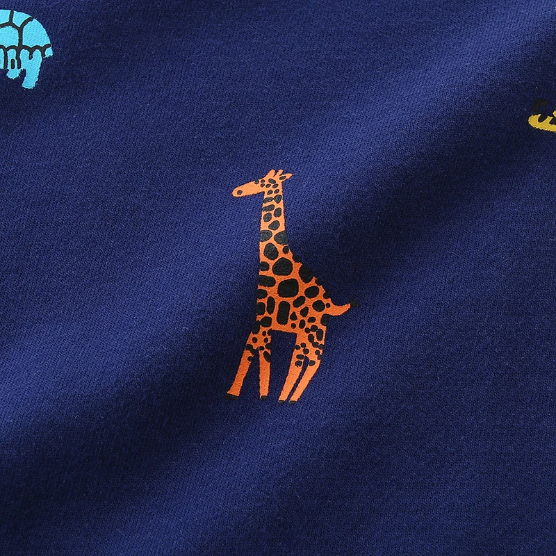 Children's Clothing Toddler Baby Boys Kids Clothes 2025 Autumn Spring Cartoon Animals Sweatshirts Tops Cotton