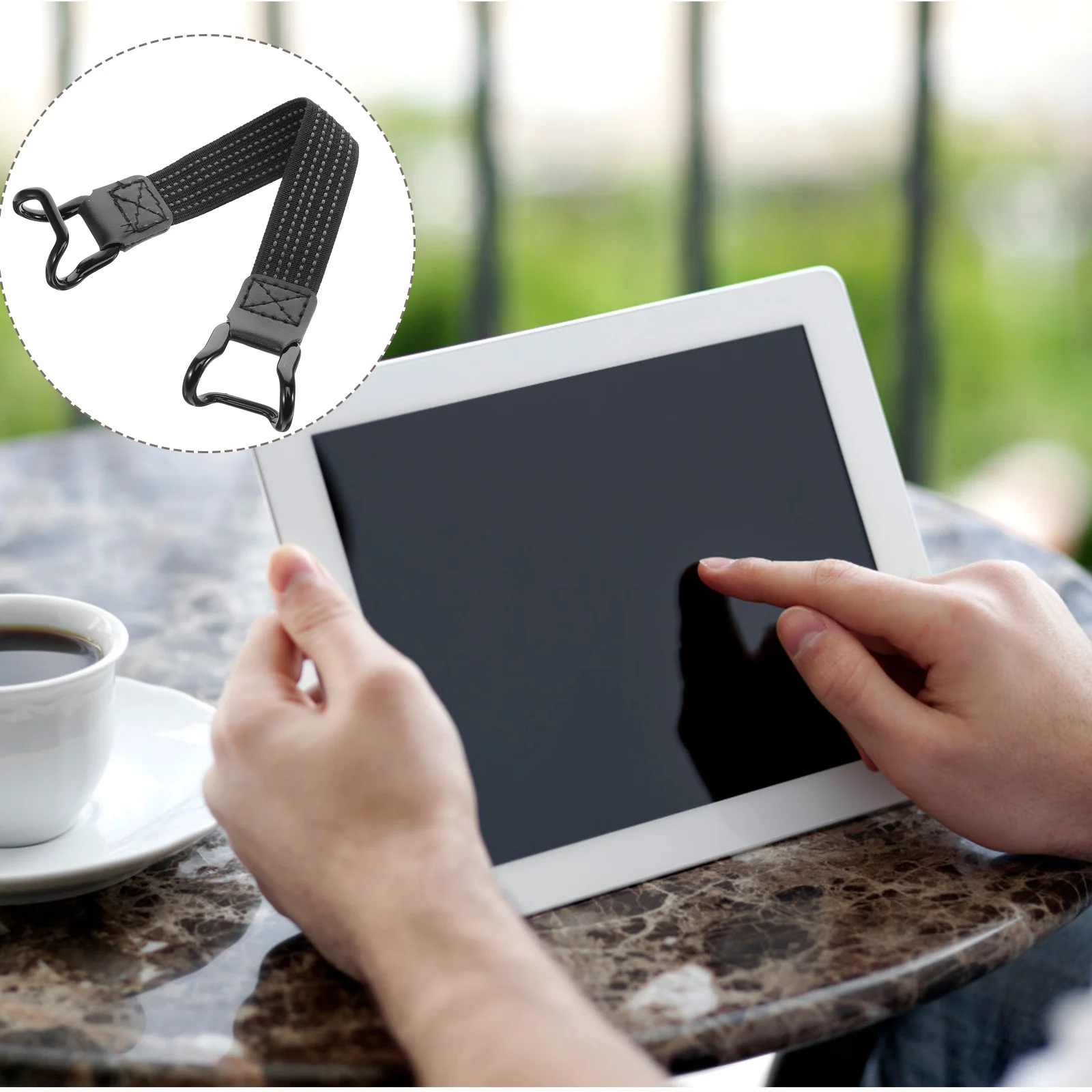 거치대 스탠드용 태블릿 드롭 스트랩 핸드 그립, 손가락 탄성 브래킷 액세서리, 2 개