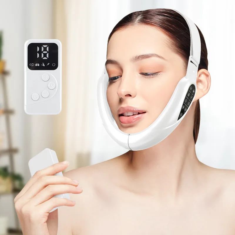 

Microcurrent Beauty Face Lifting Machine Ems Skin Rejuvenation Double Chin V Face Vibration Face Lift Device Massager