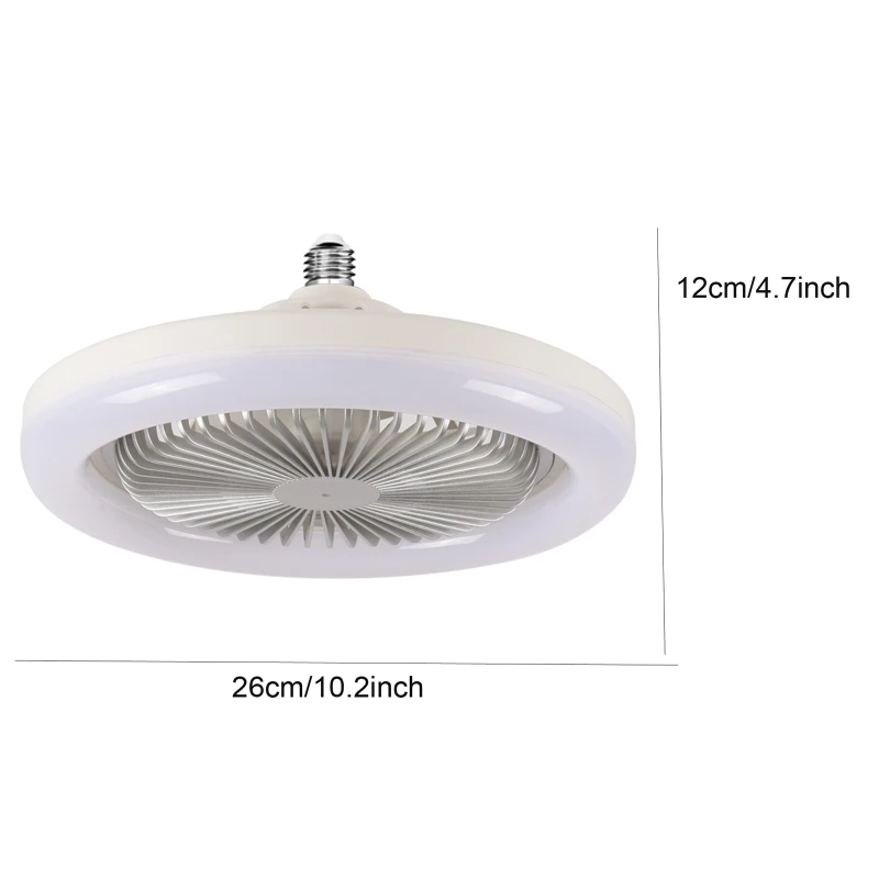 LED Ceiling Fan 30W Cooler Fan with Remote 2800K-6500K Modern Home Lighting