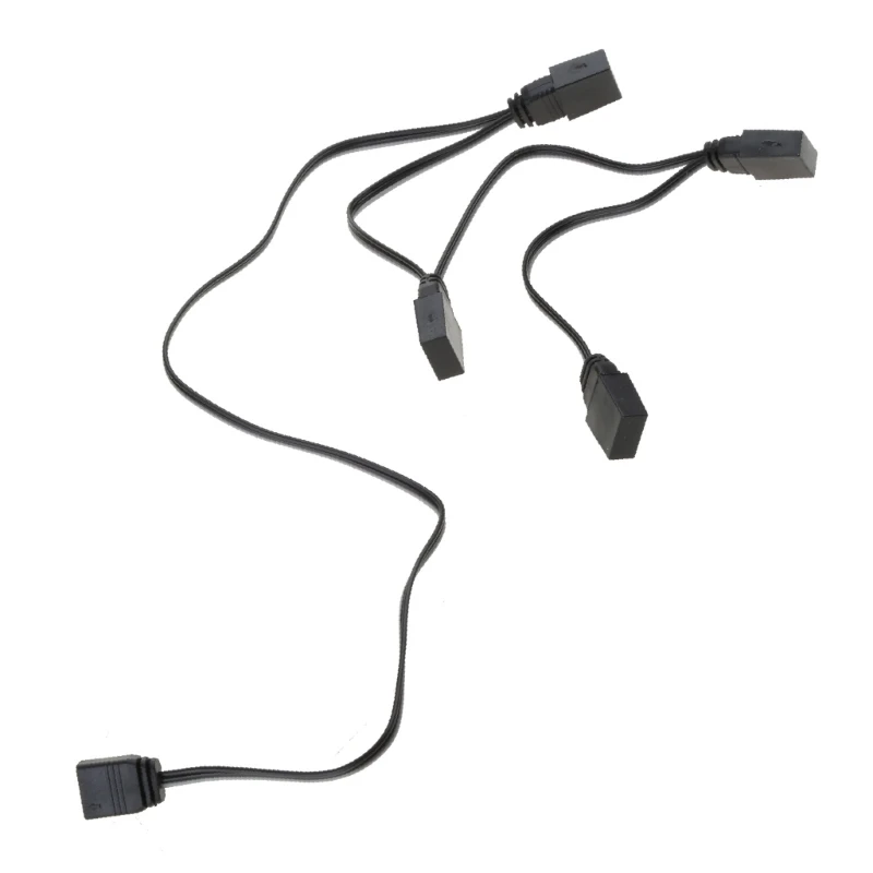 ARGB 분배기 5V 3Pin 1 4 또는 6 범용 35cm 메인 보드 ARGB RGB 확장 Dropship