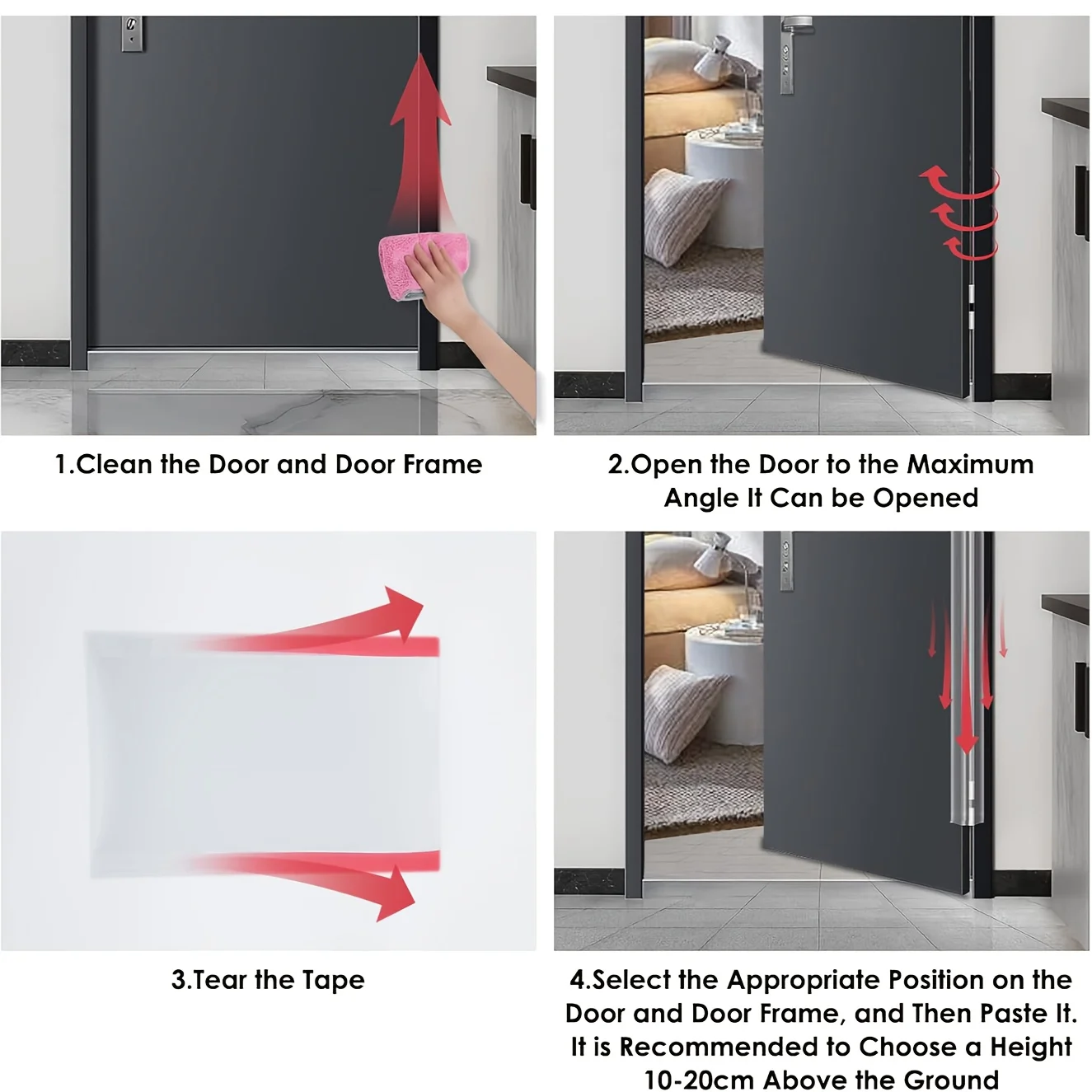 Premium Door Anti-Pinch Protector - 140cm Long, Heavy-Duty Finger Safety & Hinge Cover