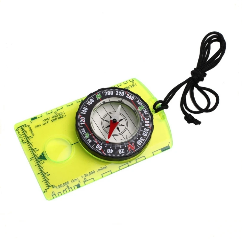 

Outdoor Mountaineering Green Acrylic Mini Scale North Needle for Map Reading Professional Field Compass Portable North Needle