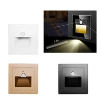 Luz LED de Escalera Empotrable con Sensor de Movimiento PIR - Infrarroja, Inducción Corporal para Peldaños, Pasillos, Dormitorio