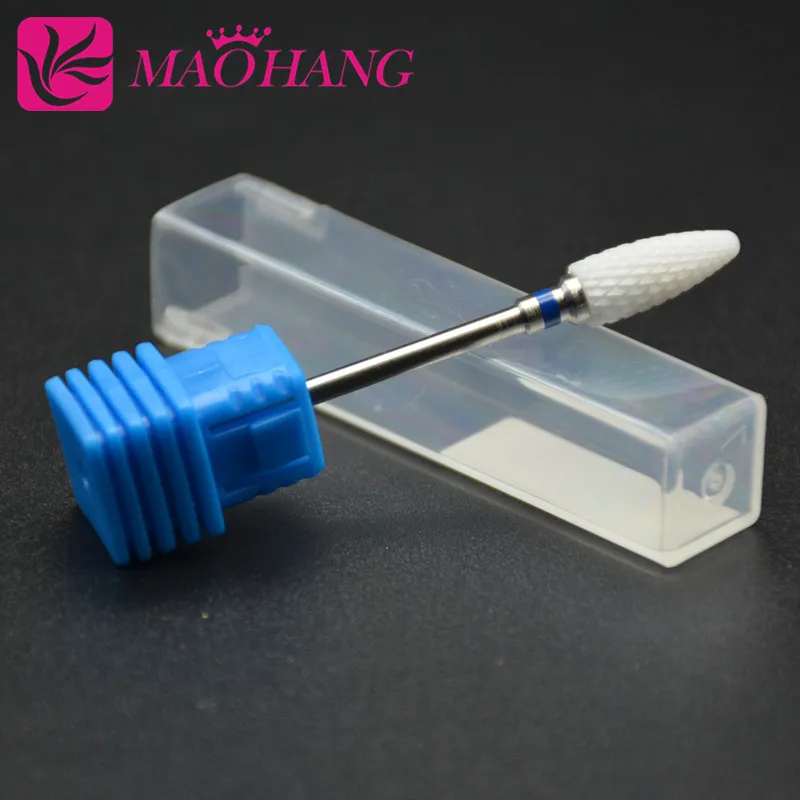 Nail Drill Bit Nail Drill Bits MAOHANG Bullet Ceramic Nozzle Nail Drill Bit Milling Cutter Device For Nail Art Electric Drill File Manicure Pedicure Machine