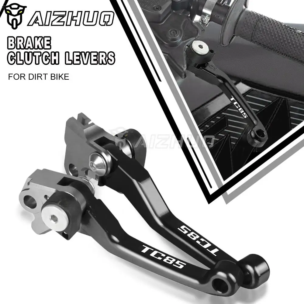 

FOR HUSQVARNA TC85 TC 85 2017 2018 Motocross Pivot Brake Clutch Levers Dirt Bike Motorbike Lever Accessories TC85 Logo