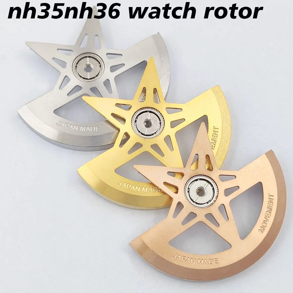 NH35/NH36 watch Rotors Movements Custom Oscillating Weight Rotors Fits NH34 NH35 NH38 NH39 Movements Watch replacement parts