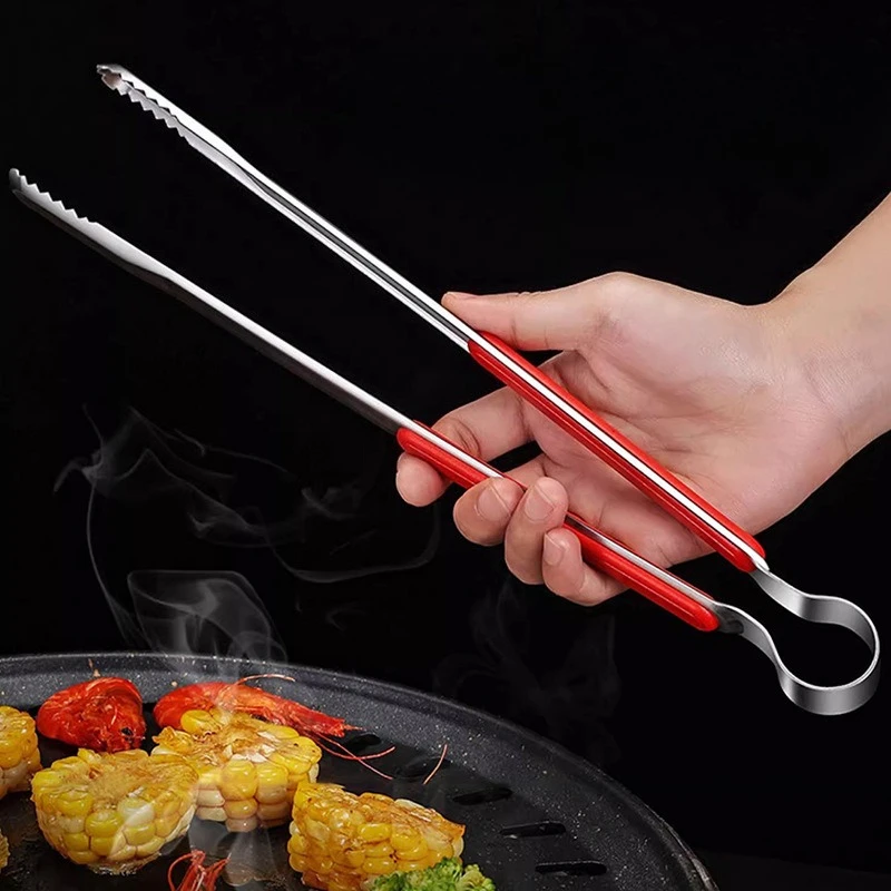 Korean style stainless steel barbecue clip steak clip buffet barbecue commercial food bread clip